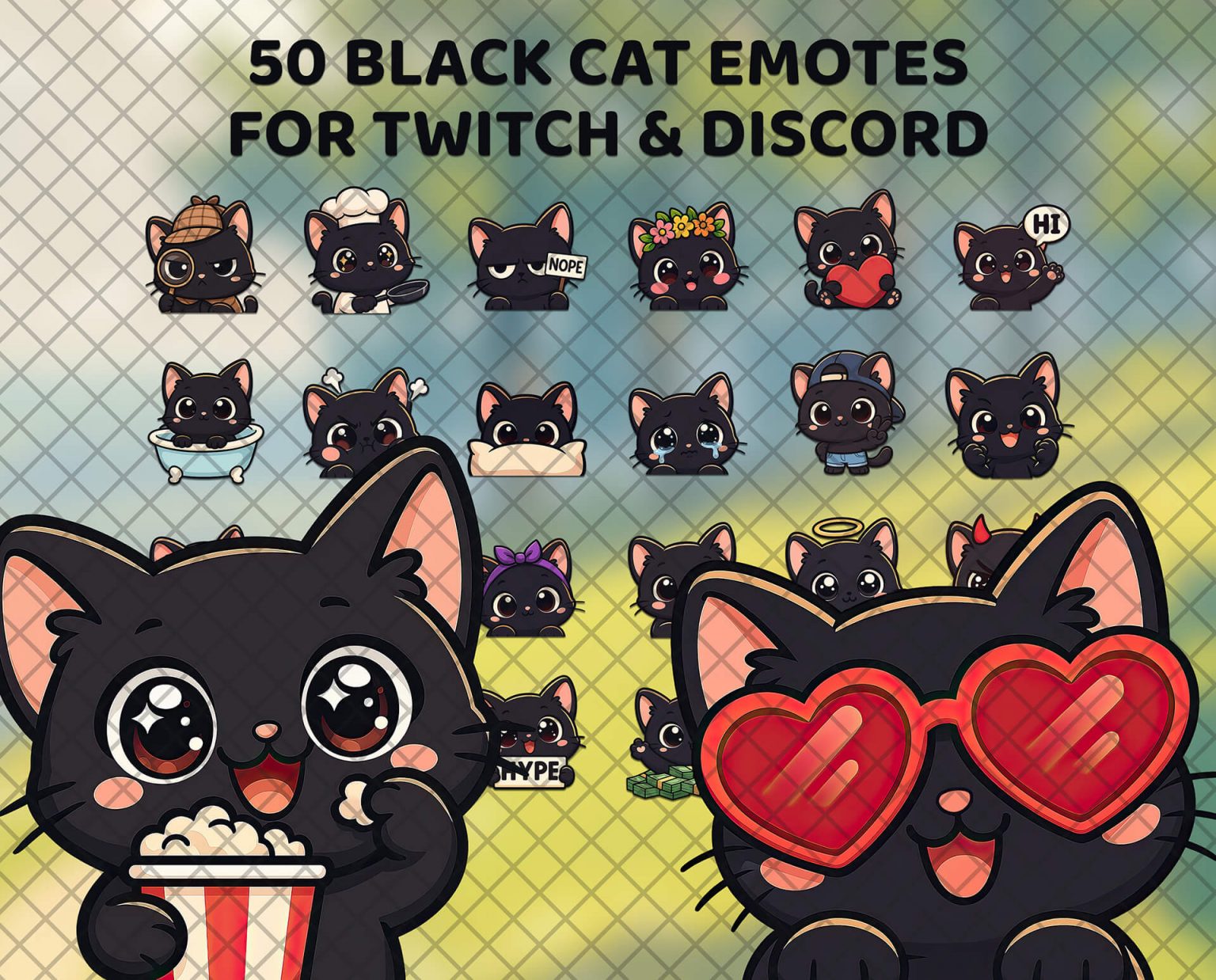 50-black-cat-emotes-for-twitch-discord-pinicon-studio
