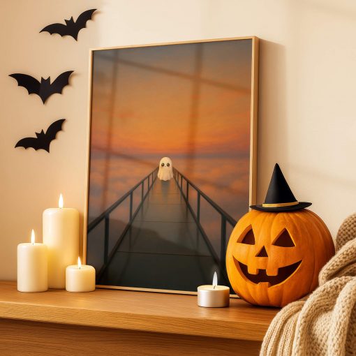 Kawaii Ghost Wall Art