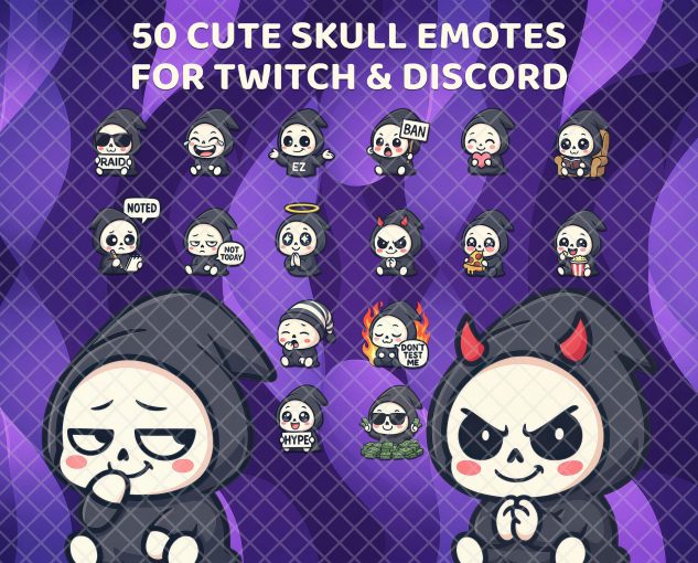 Cute Skull Emotes