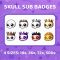 Skull Sub Badges