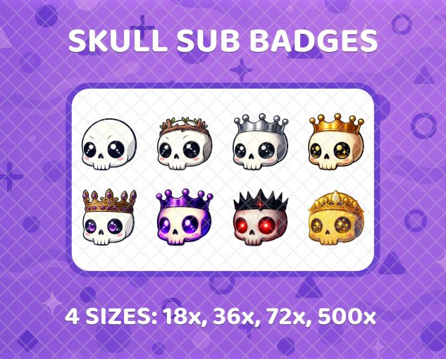 Skull Sub Badges