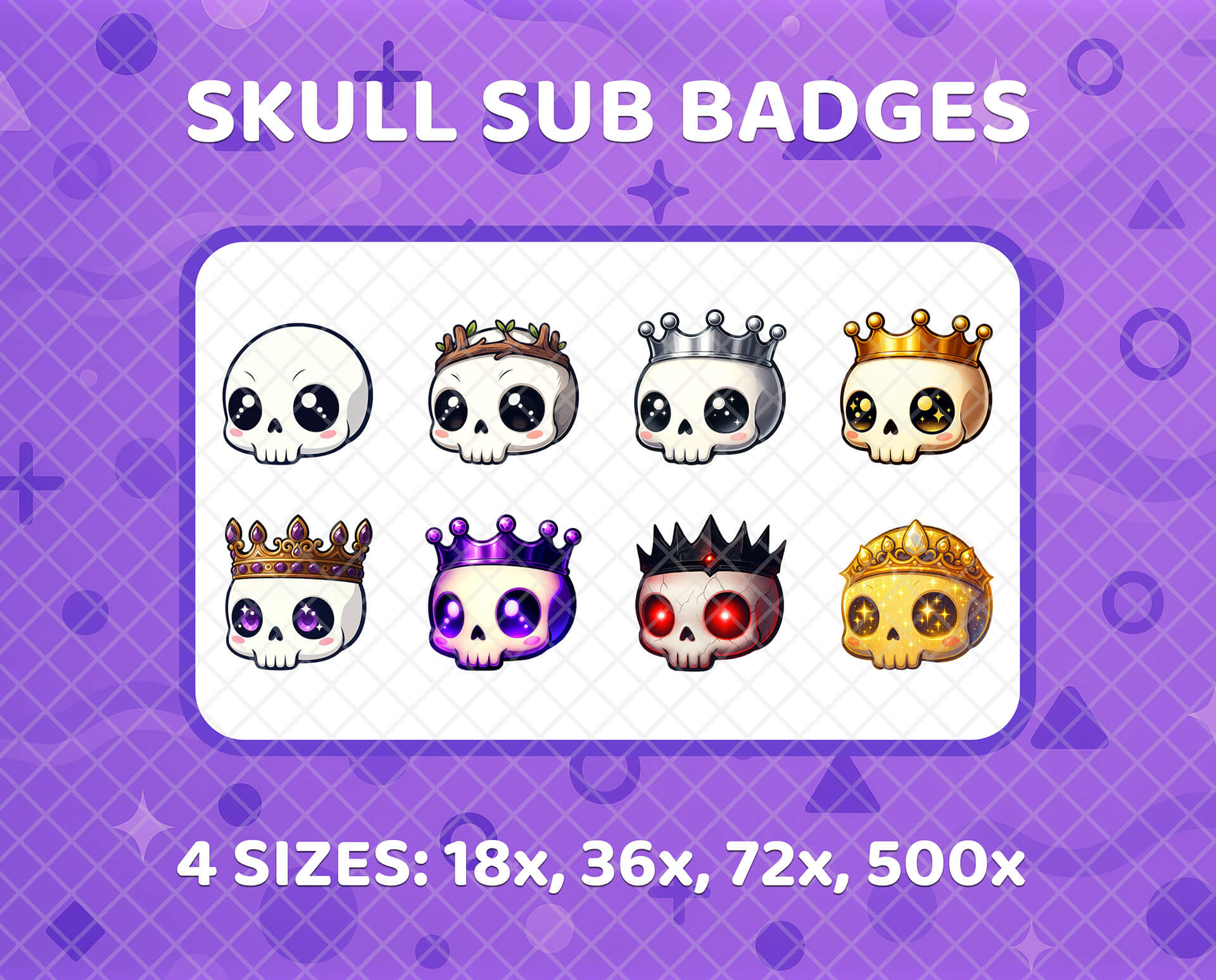 Skull Sub Badges