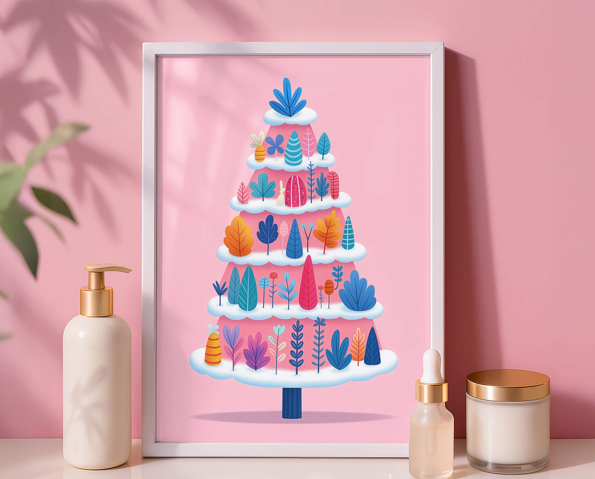 Pink Christmas Tree Decor