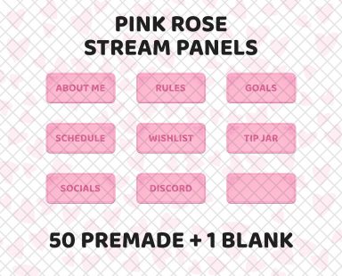 Pink Twitch Panels