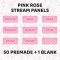 Pink Twitch Panels