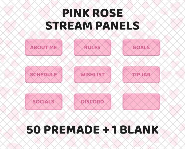 Pink Twitch Panels