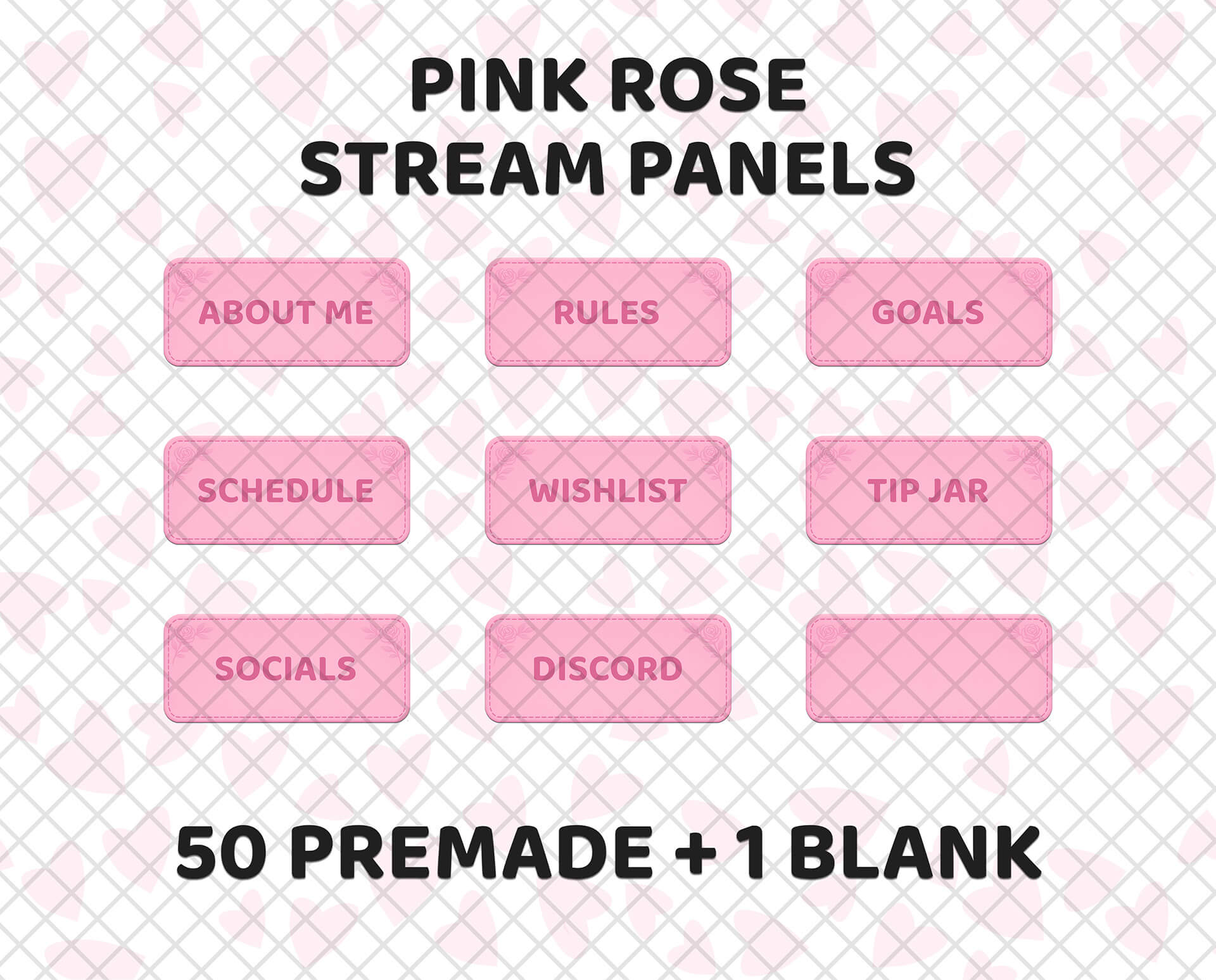 Pink Twitch Panels