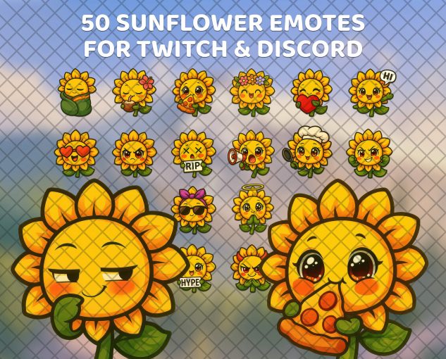 Sunflower Twitch Emotes