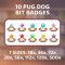 Pug Dog Bit Badges