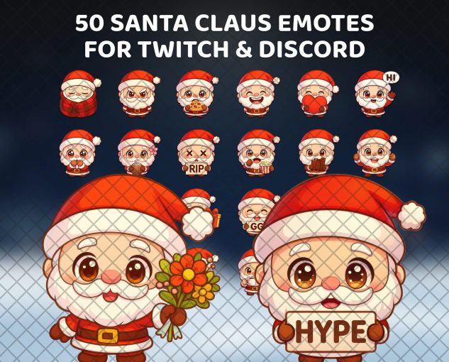 Christmas Emotes - Santa Claus Reactions