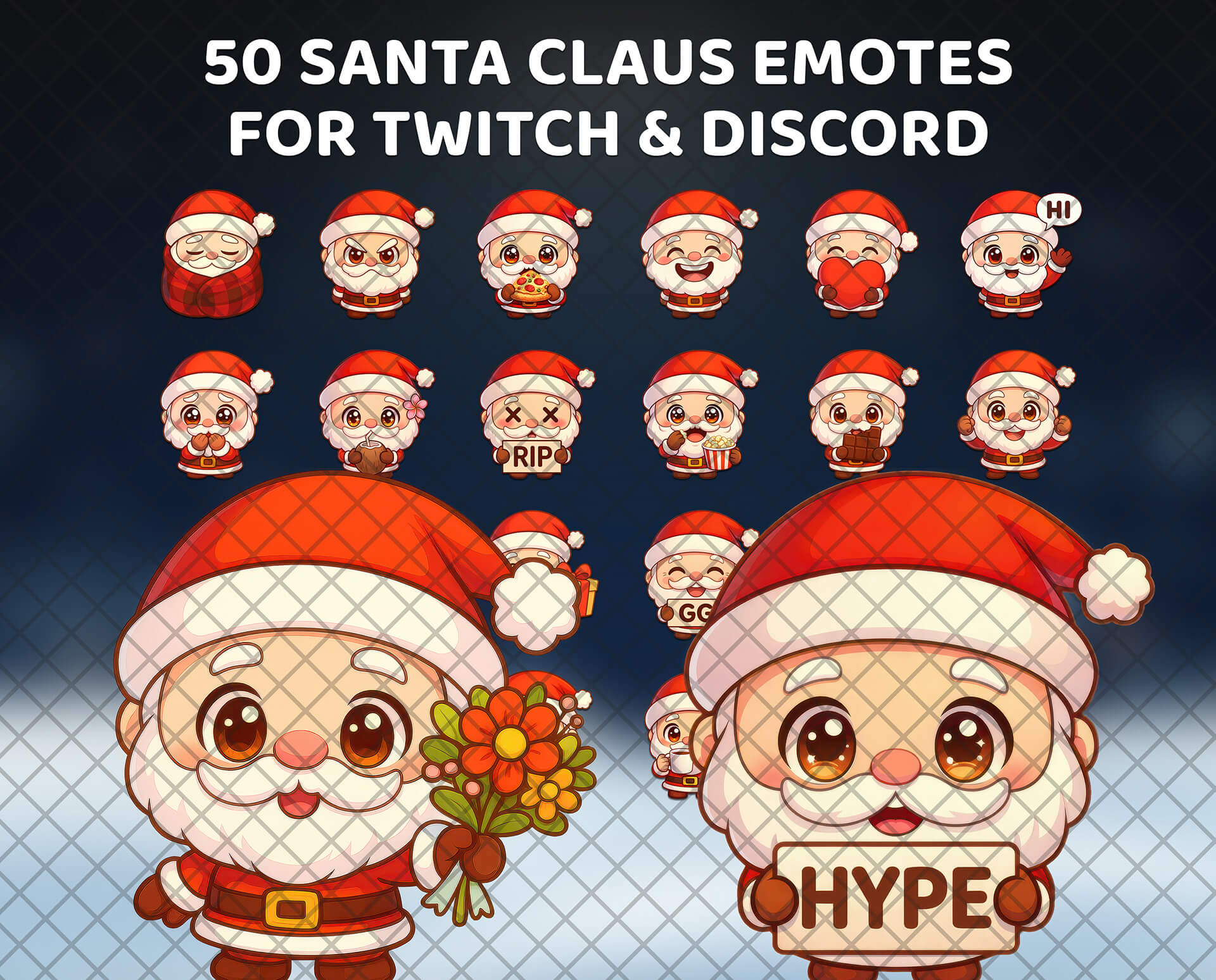 Christmas Emotes - Santa Claus Reactions